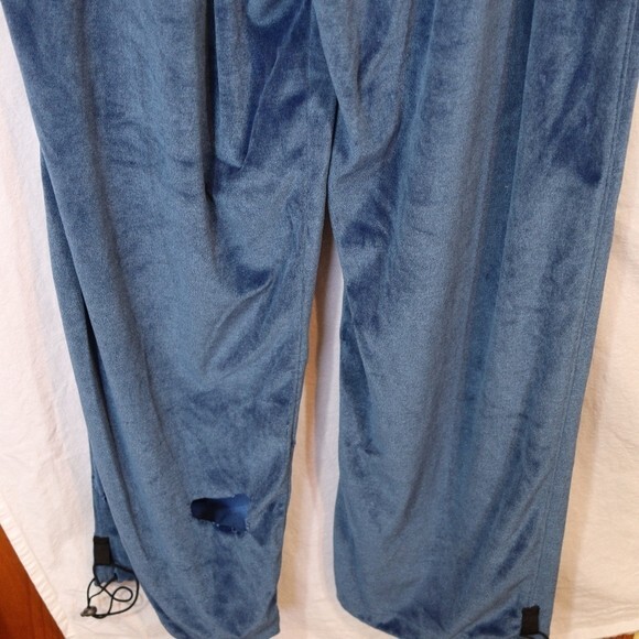 Vintage Jordan Blue Velour Drawstring Pants  Joggers XXL Flawed - Picture 5 of 13